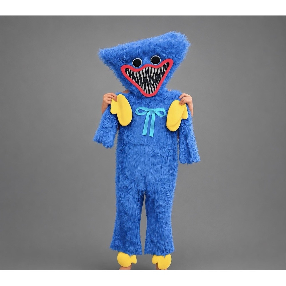 Kid's Huggy Wuggy Poppy Playtime Prestige Costume Medium High Quality Headpiece